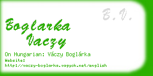 boglarka vaczy business card